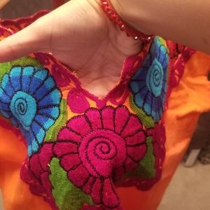 Authentic Mexican Embroidered Shirt